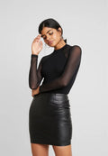 Leather skirt